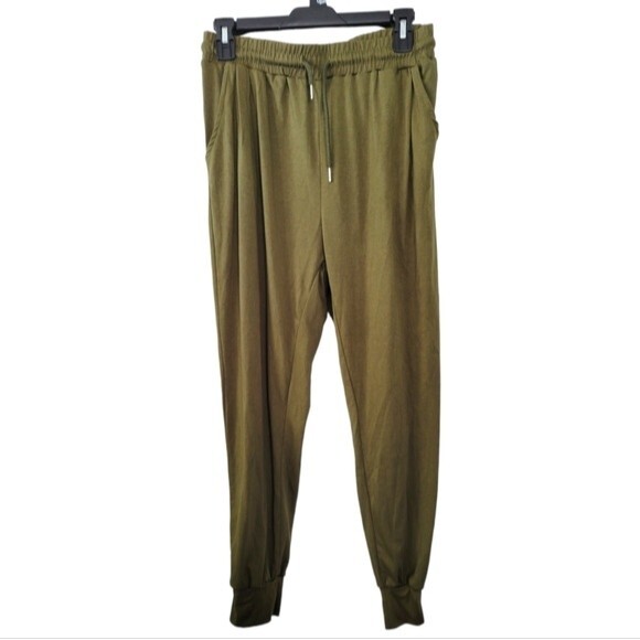 Unbranded Green Jogger Pants Size Medium Athleisure - Picture 1 of 6